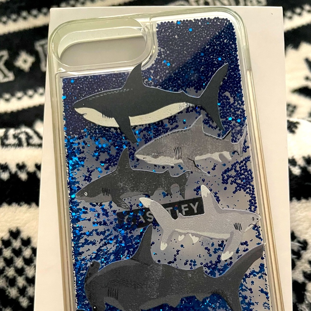 Casetify shark glitter case